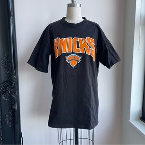 Knicks Black and Orange T-Shirt Vintage